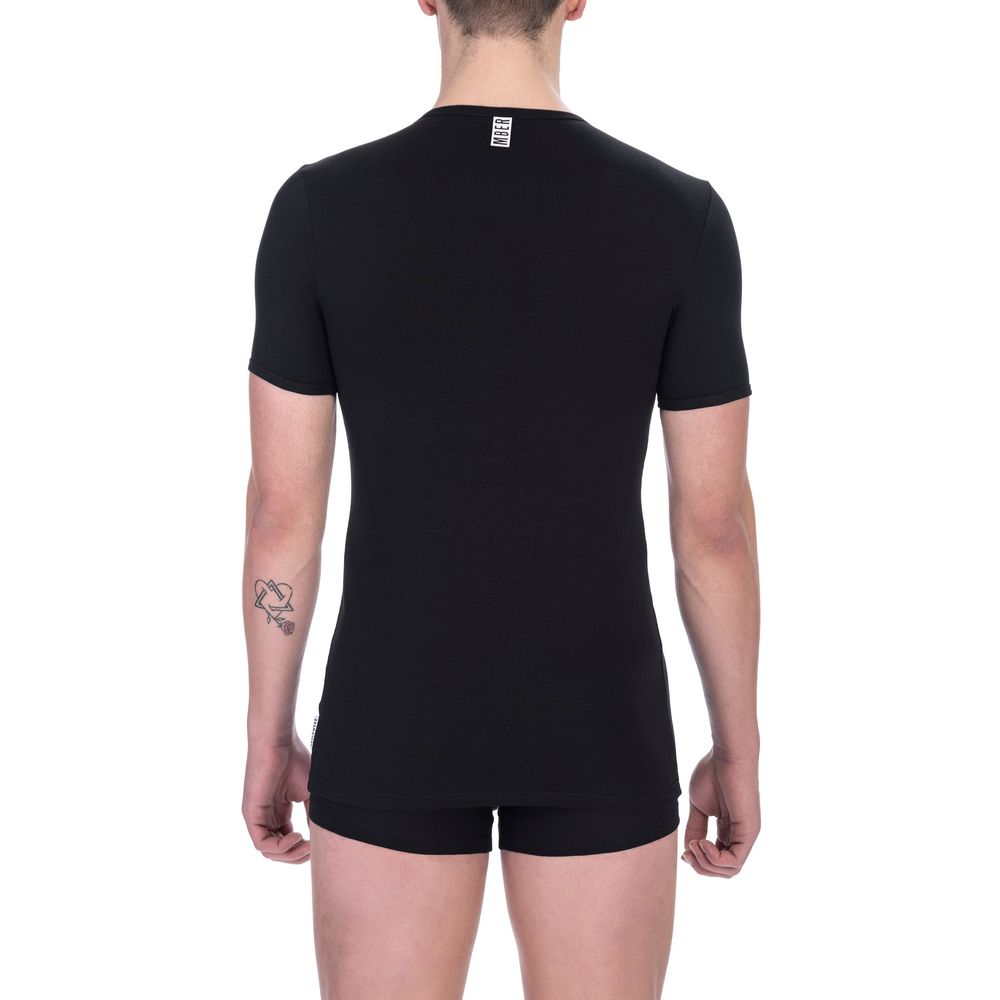 Bikkembergs Black Cotton T-Shirt