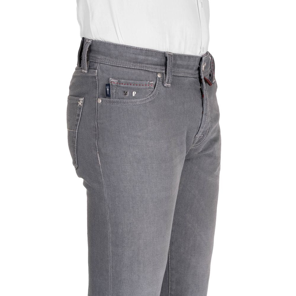 Tramarossa Gray Cotton Jeans Denim