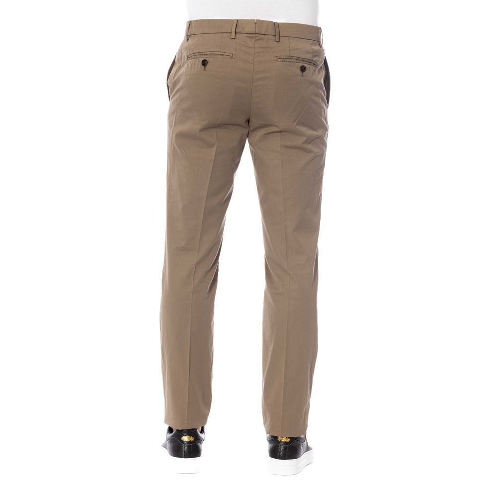 Trussardi Brown Cotton Pant