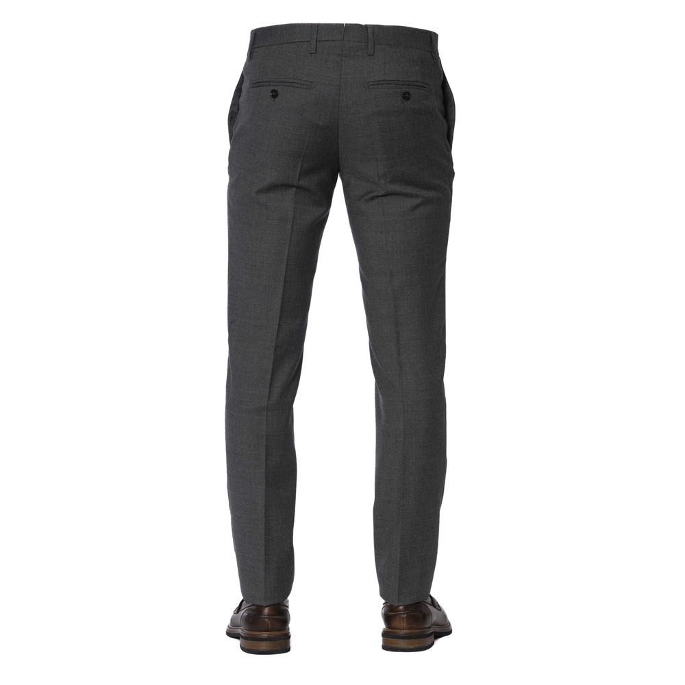 Trussardi Gray Wool Pant