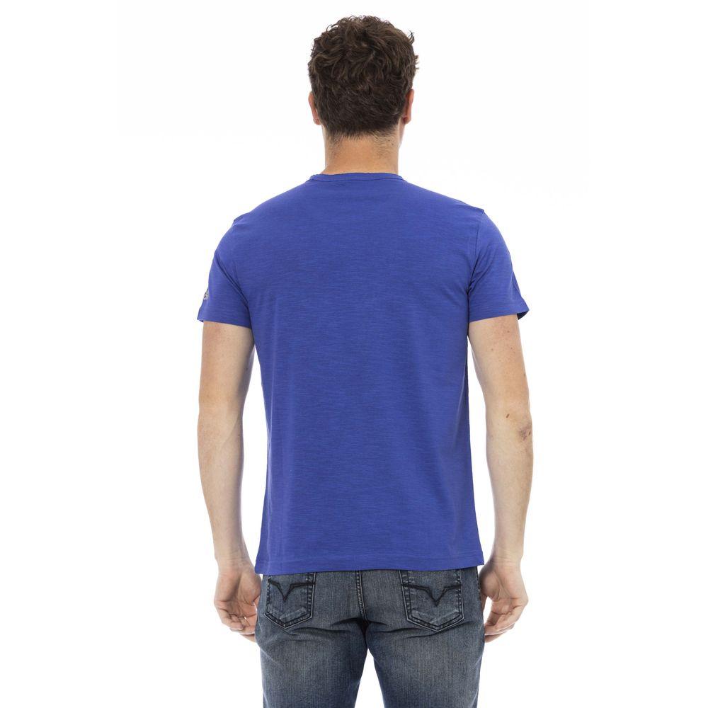Trussardi Action Blue Cotton T-Shirt