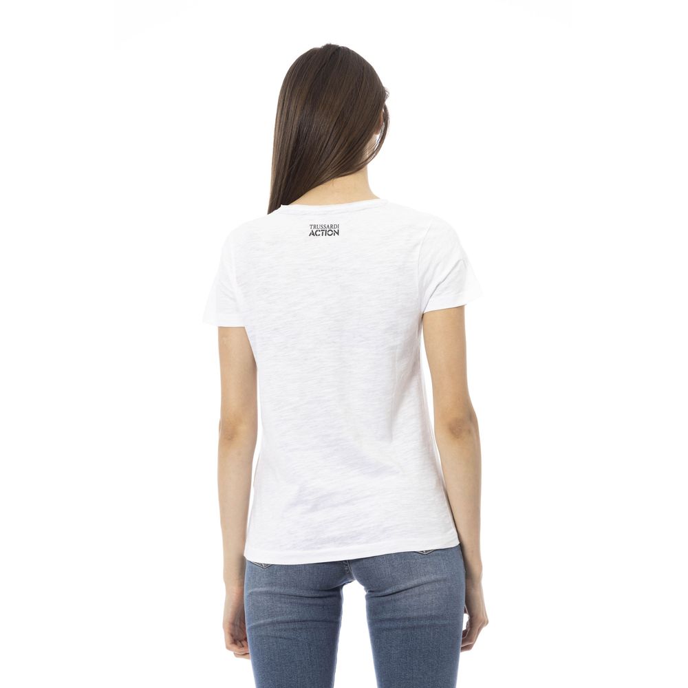 Trussardi Action White Cotton T-Shirt