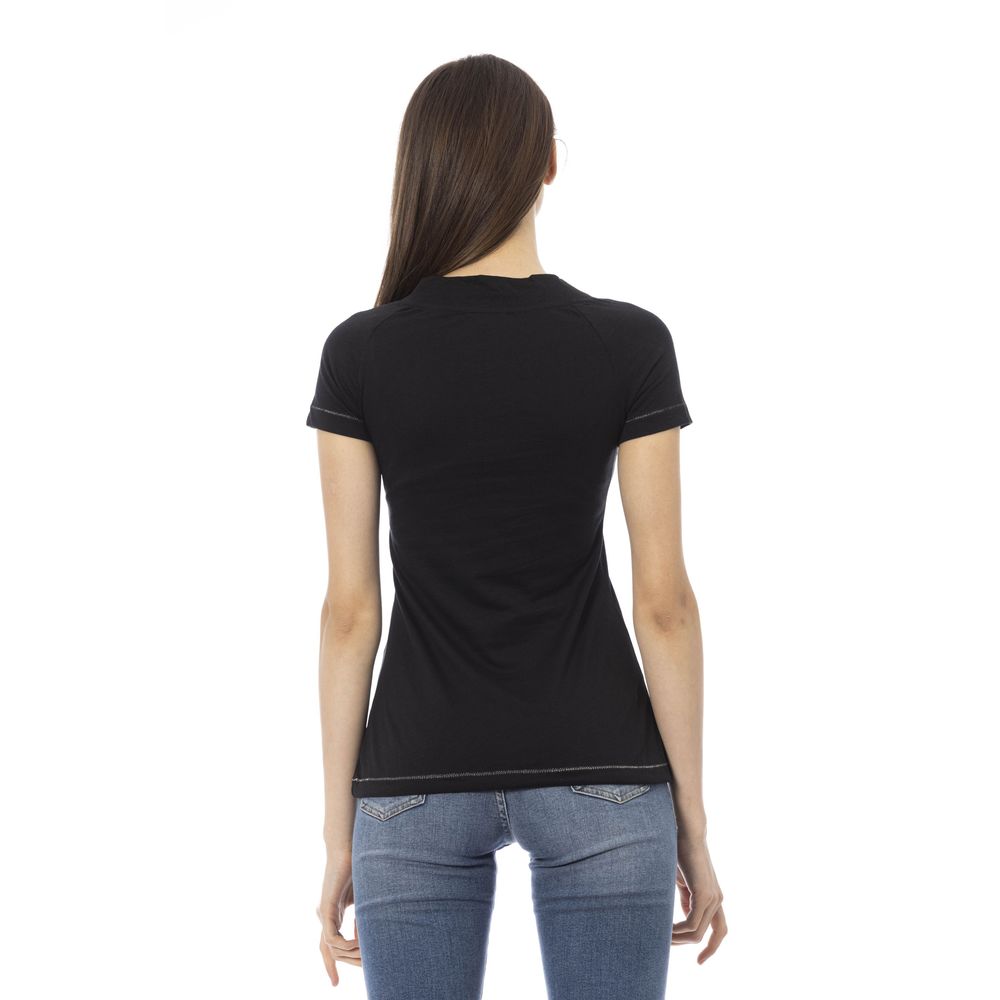 Trussardi Action Black Cotton T-Shirt