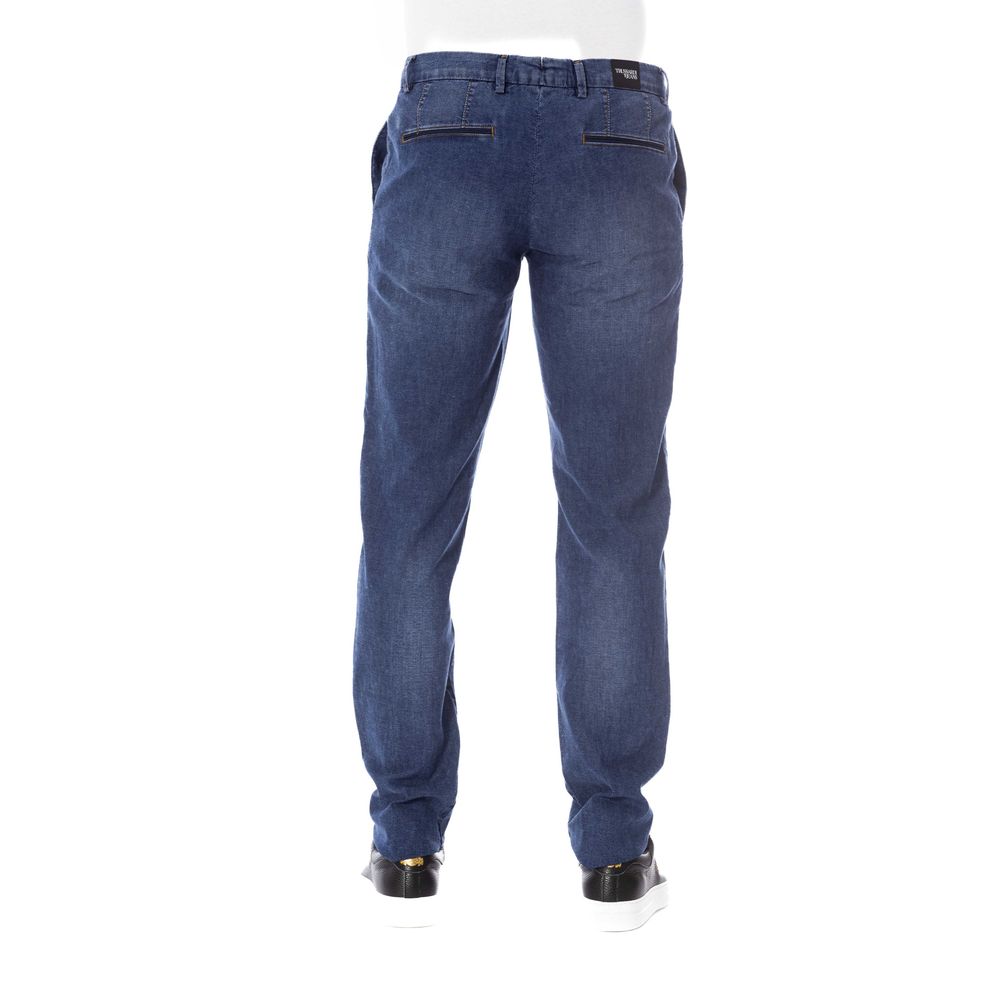 Trussardi Jeans Blue Cotton Jeans Denim