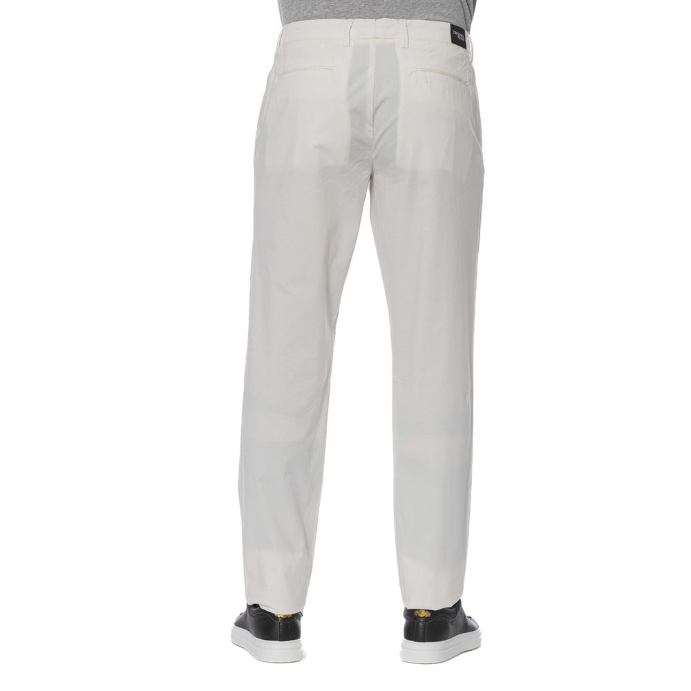 Trussardi Jeans White Cotton Pant