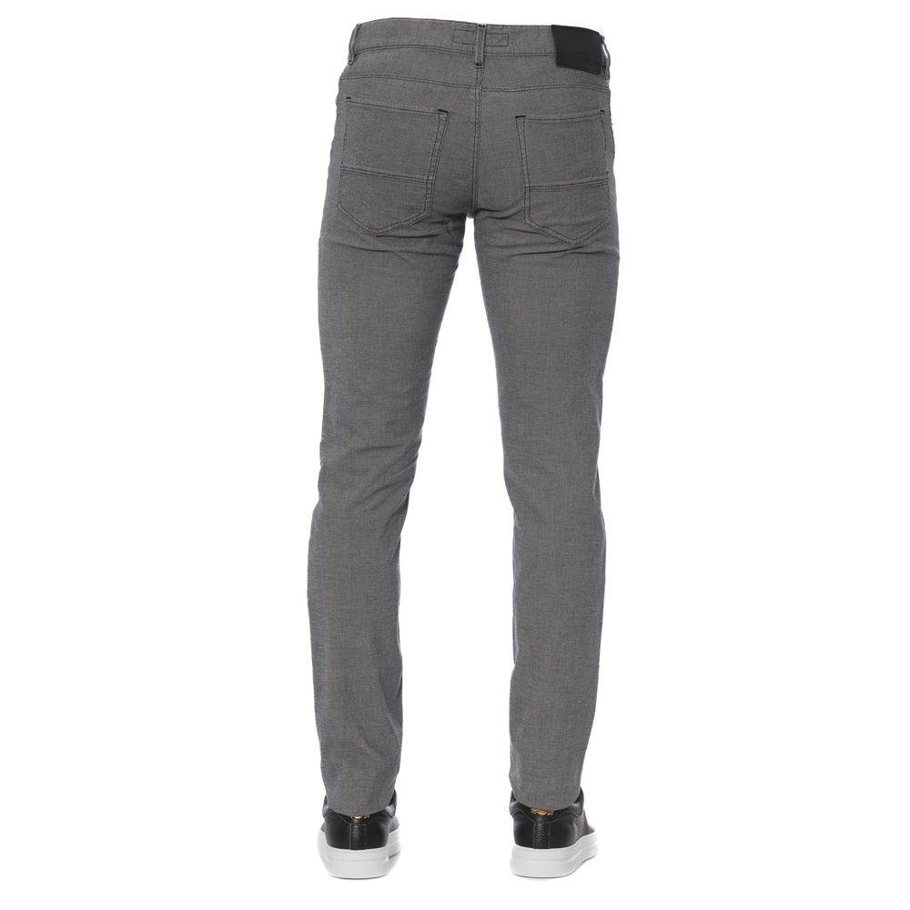 Trussardi Jeans Gray Cotton Pant