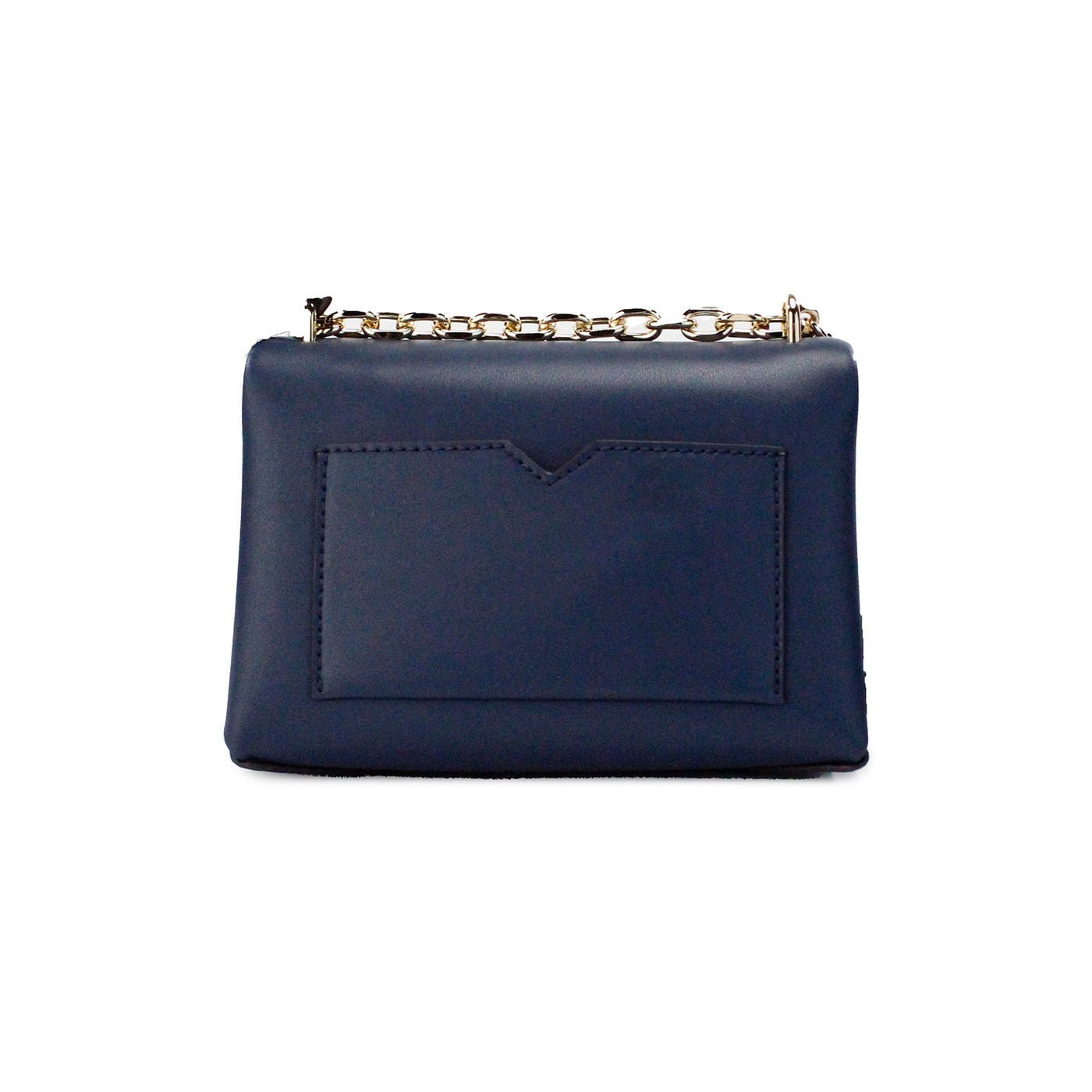 Michael Kors Cece Small Navy Vegan Leather Convertible Flap Crossbody Bag - KALAJ