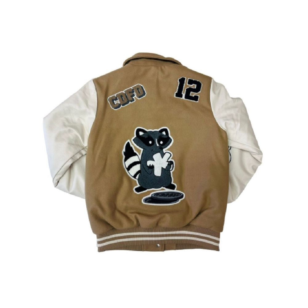 Comme Des Fuckdown Marrone Cotton Women Bomber Jacket