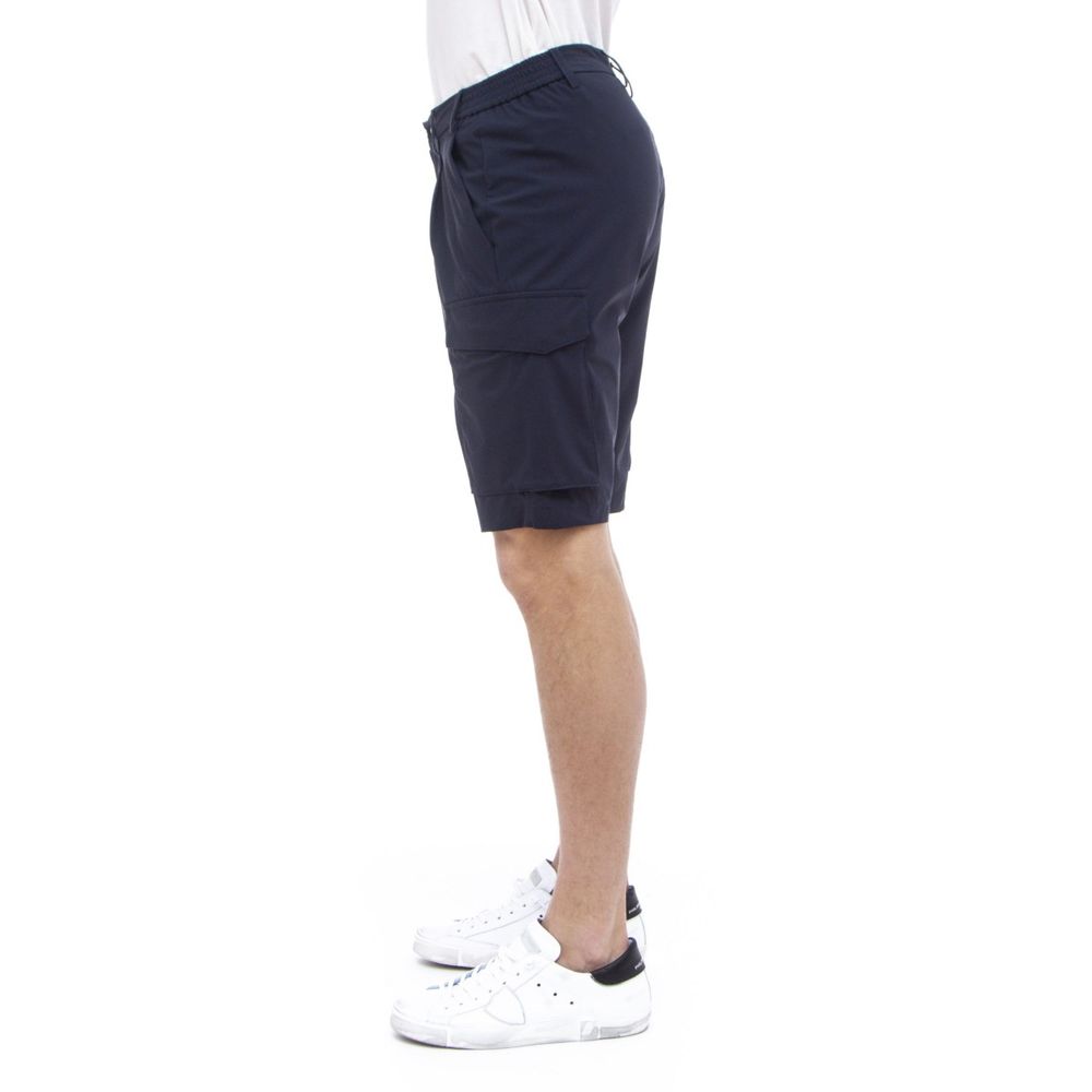 People Of Shibuya Blue Polyamide Stretch Men's Bermuda Short