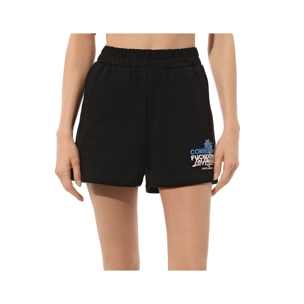Comme Des Fuckdown Black Cotton Women's Short
