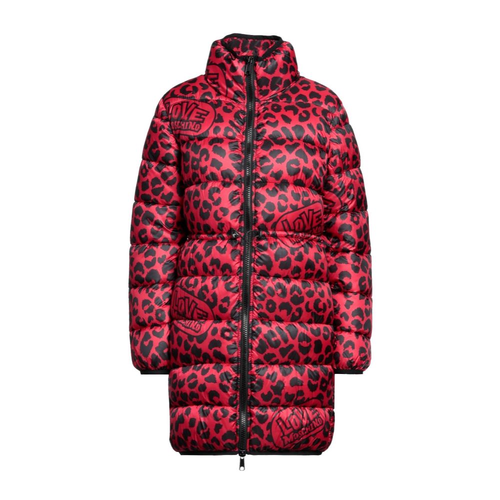 Love Moschino Red Polyester Jackets & Coat