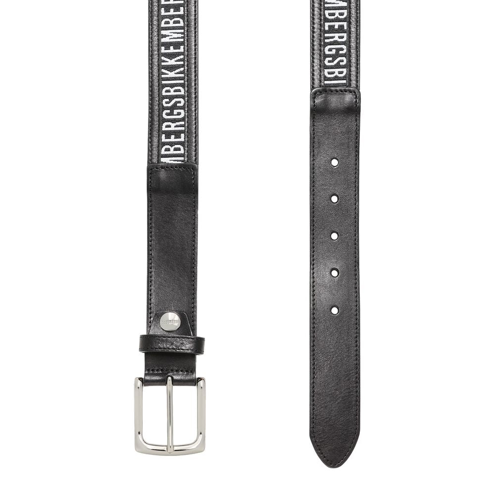 Bikkembergs Black Calfskin Belt