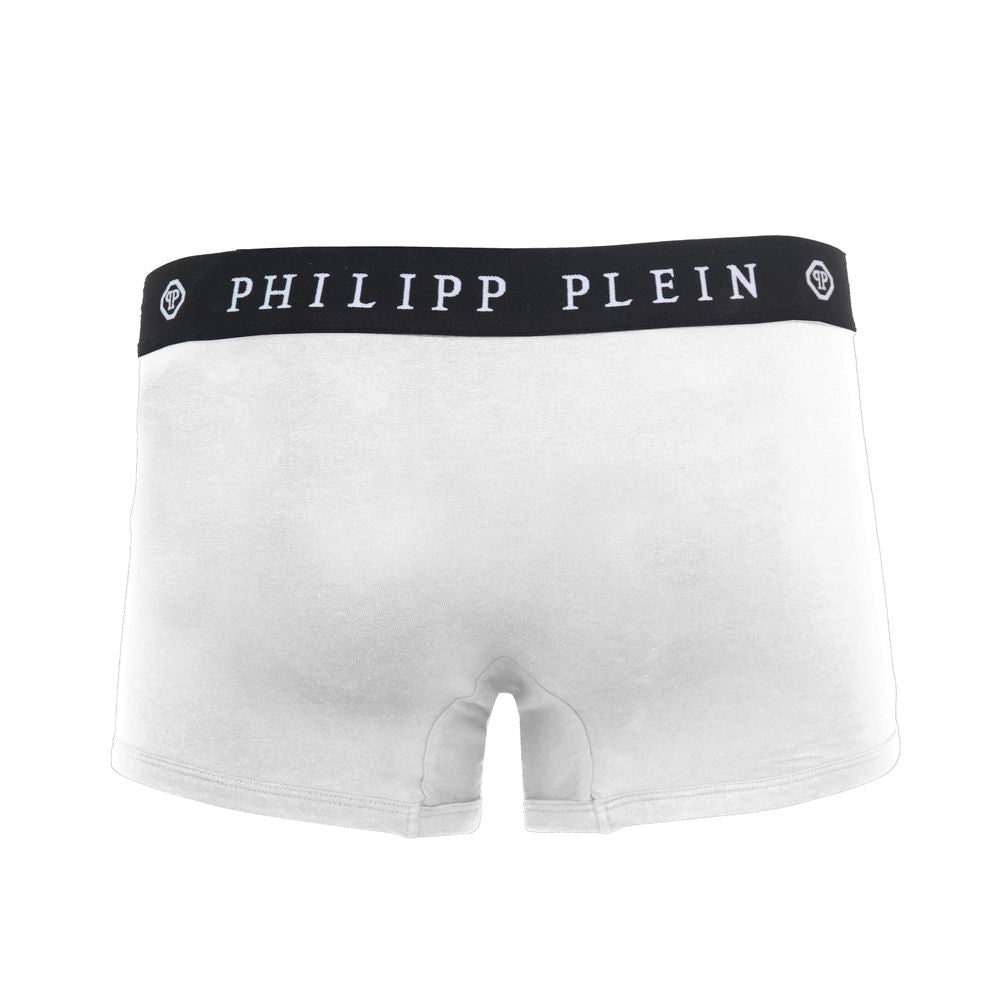 Philipp Plein White Cotton Men's Boxer Briefs