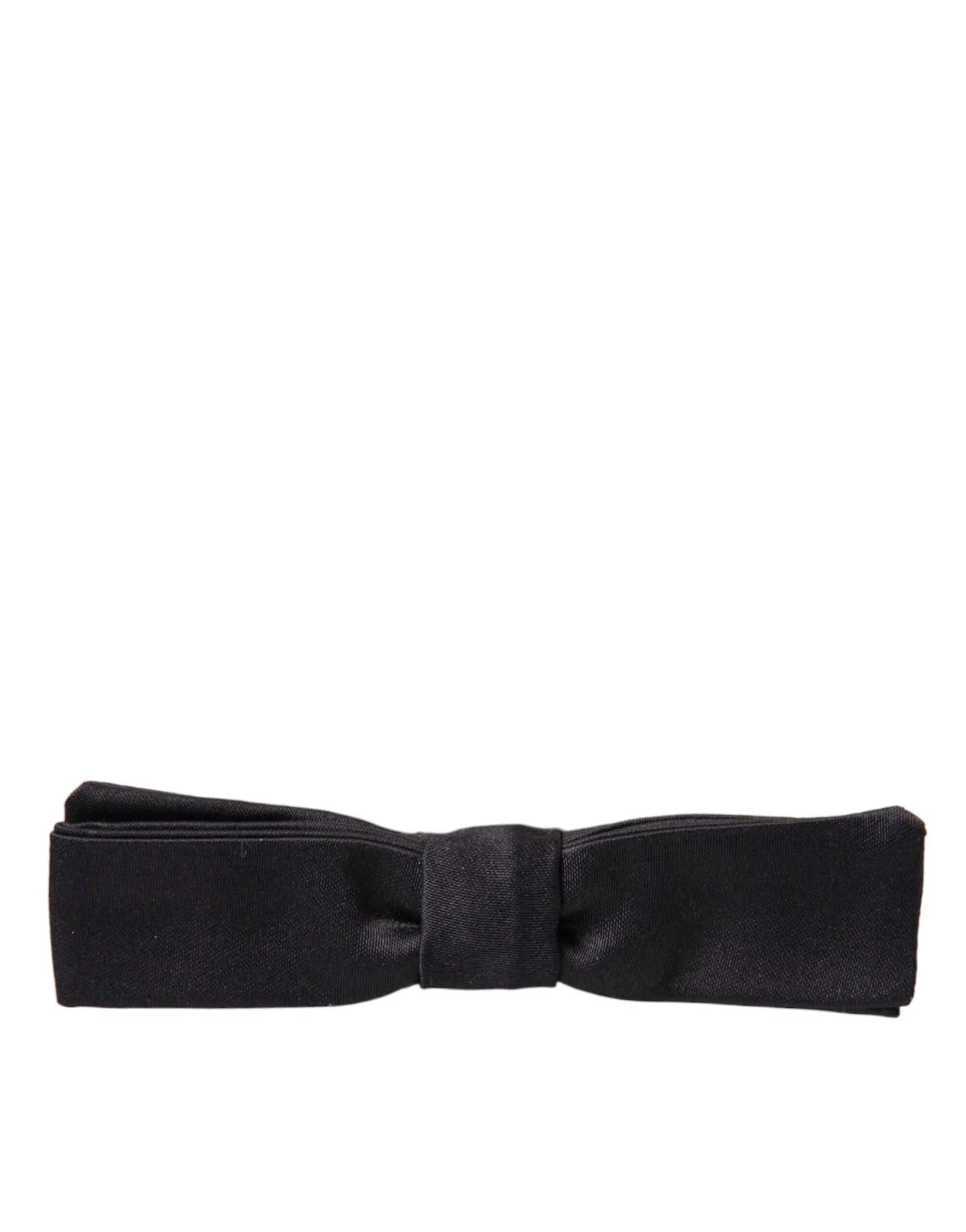 Dolce & Gabbana Dark Gray Silk Adjustable Neck Men Bow Tie - KALAJ