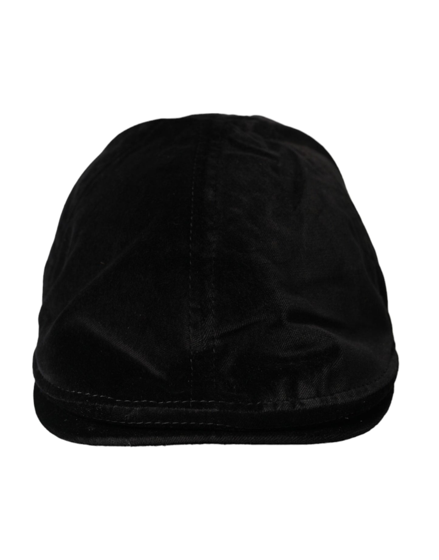 Dolce & Gabbana Black Crown Cotton Newsboy Hat Men - KALAJ