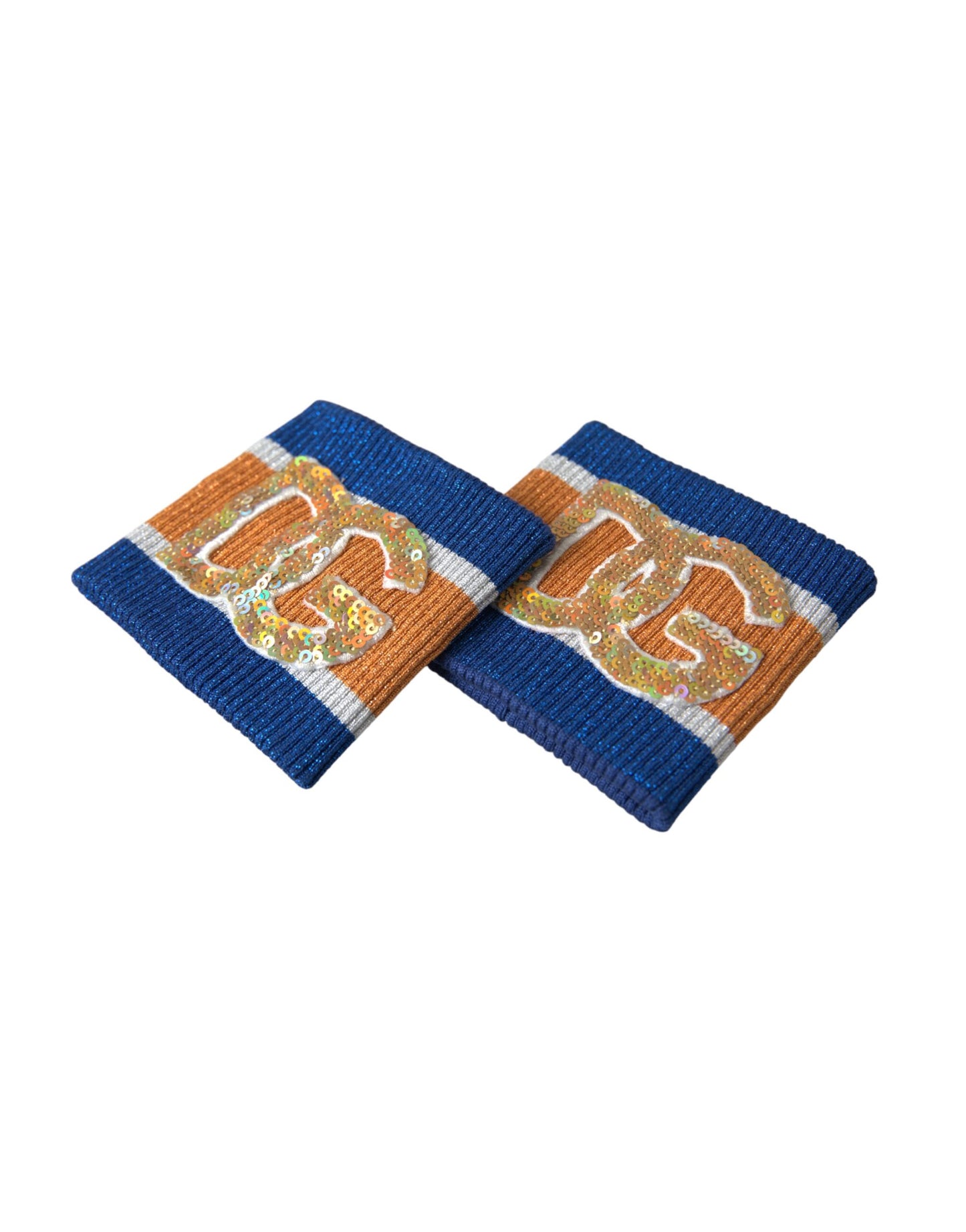 Dolce & Gabbana Multicolor Logo Sequin Viscose Wristband - KALAJ