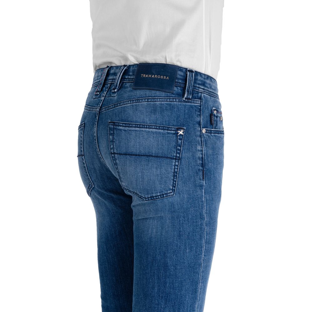 Tramarossa Blue Cotton Jeans Denim