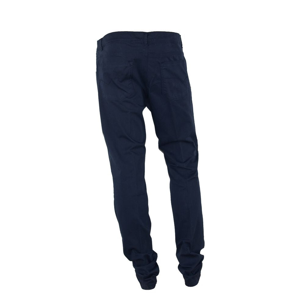 Made in Italy Blue Cotton Pant