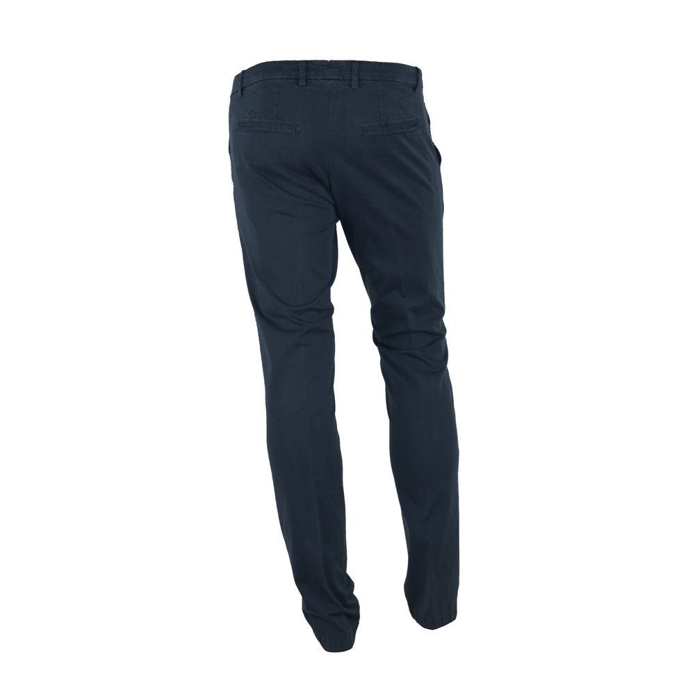 Made in Italy Blue Cotton Pant
