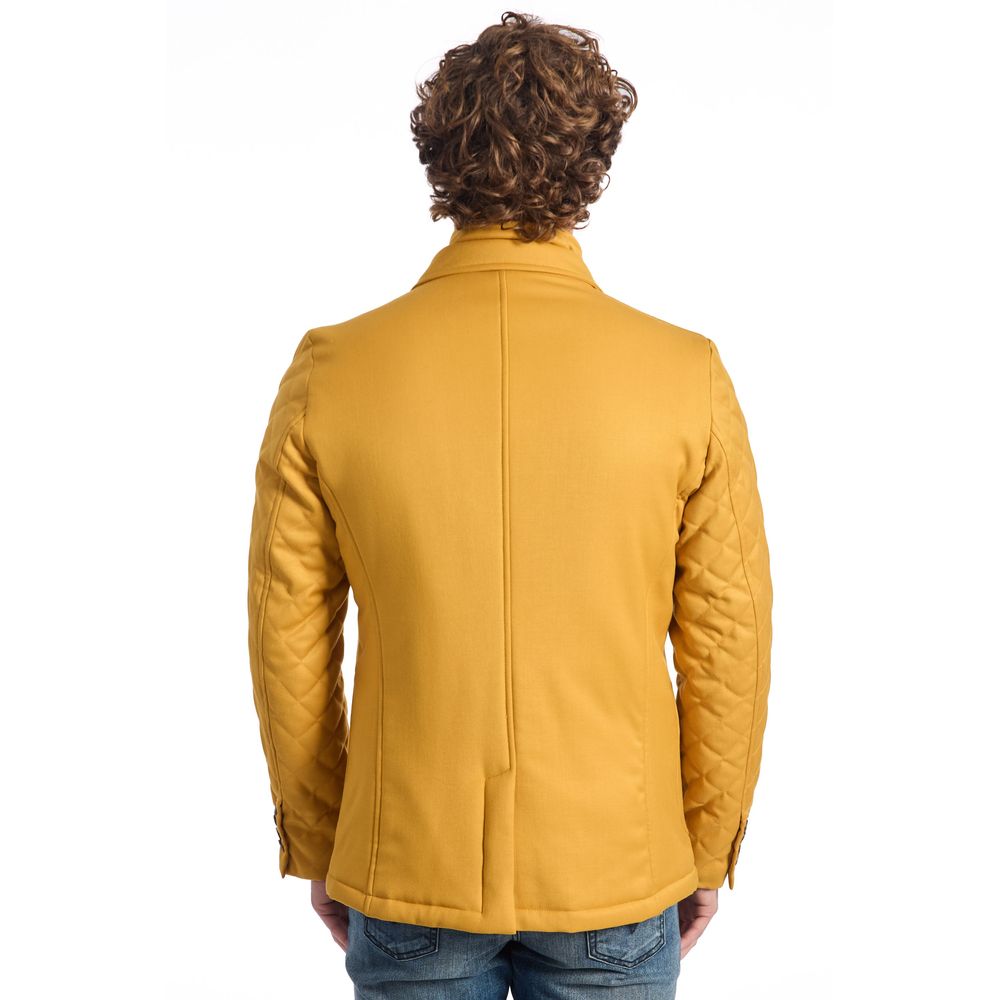 Roberto Pepe Luxury Yellow Viscose Jackets & Coat