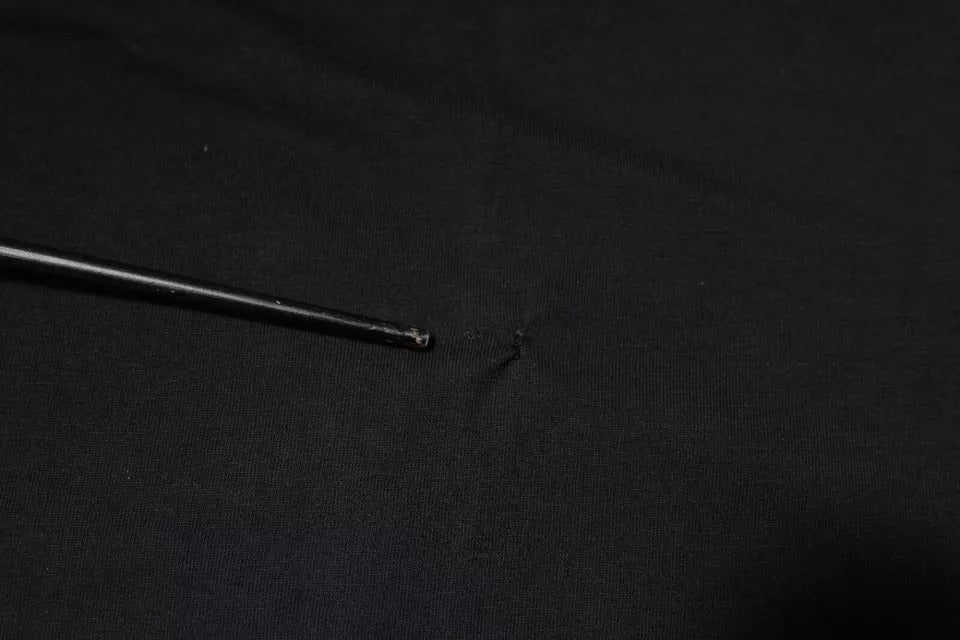 Dolce & Gabbana Black Cotton Crew Neck Short Sleeves T-shirt