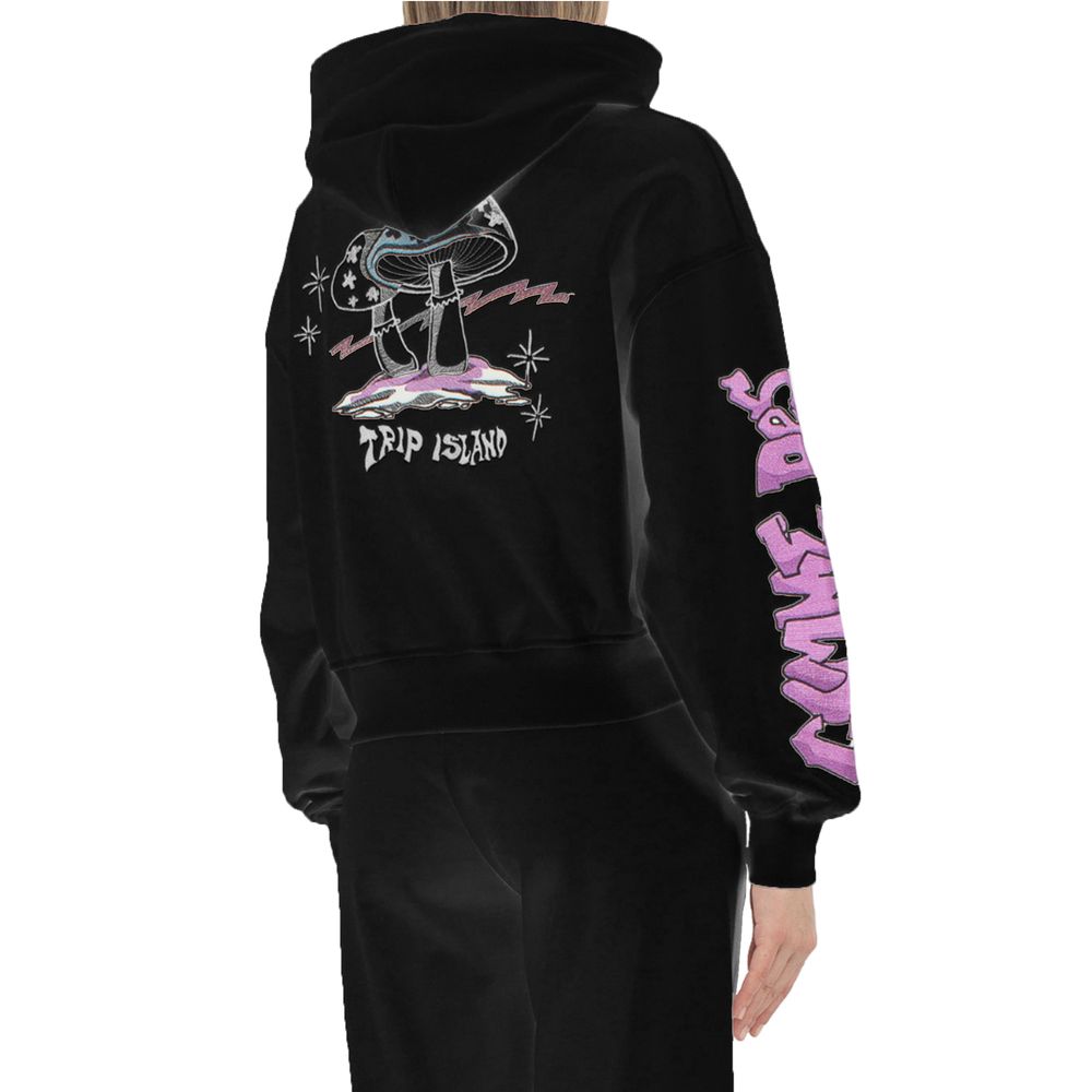 Comme Des Fuckdown Black Cotton Women's Hoodie