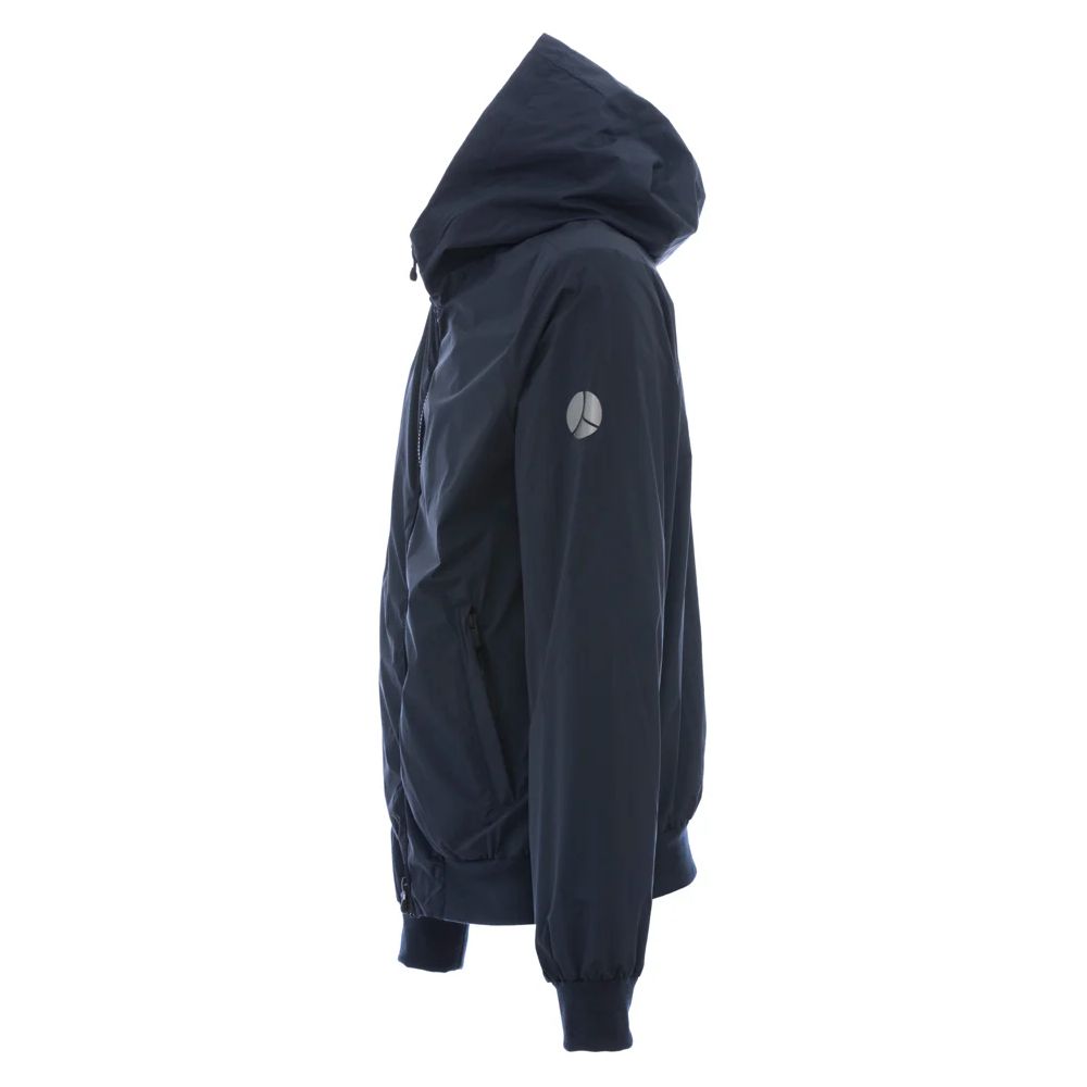 People Of Shibuya Blue Polyester Men's Hooded Jacket