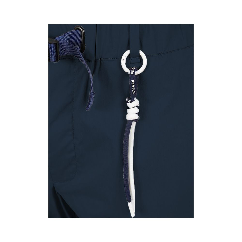 People Of Shibuya Blue Cotton Blend Men's Trouser