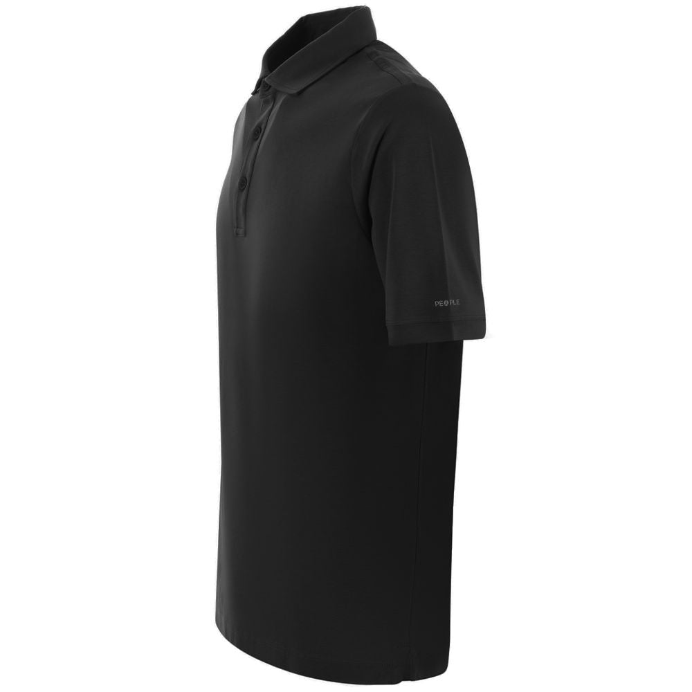 People Of Shibuya Black Cotton Men Polo Shirt