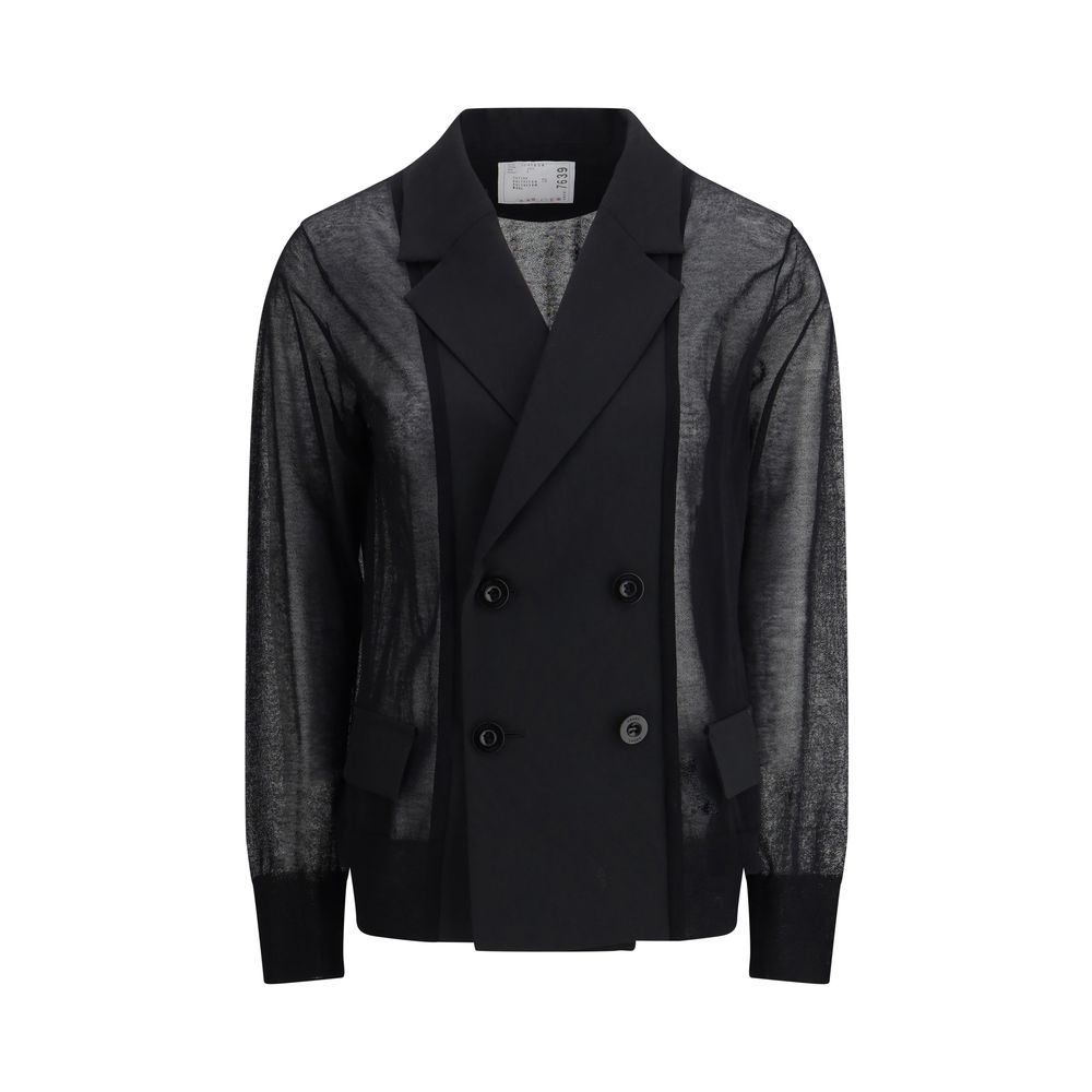 Sacai Semi-transparent Blazer Jacket