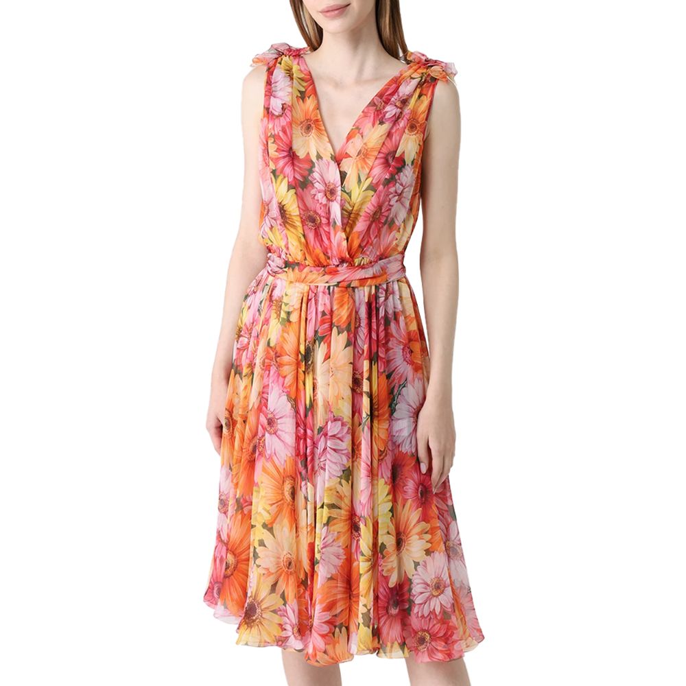 Dolce & Gabbana Multicolor Silk Dress