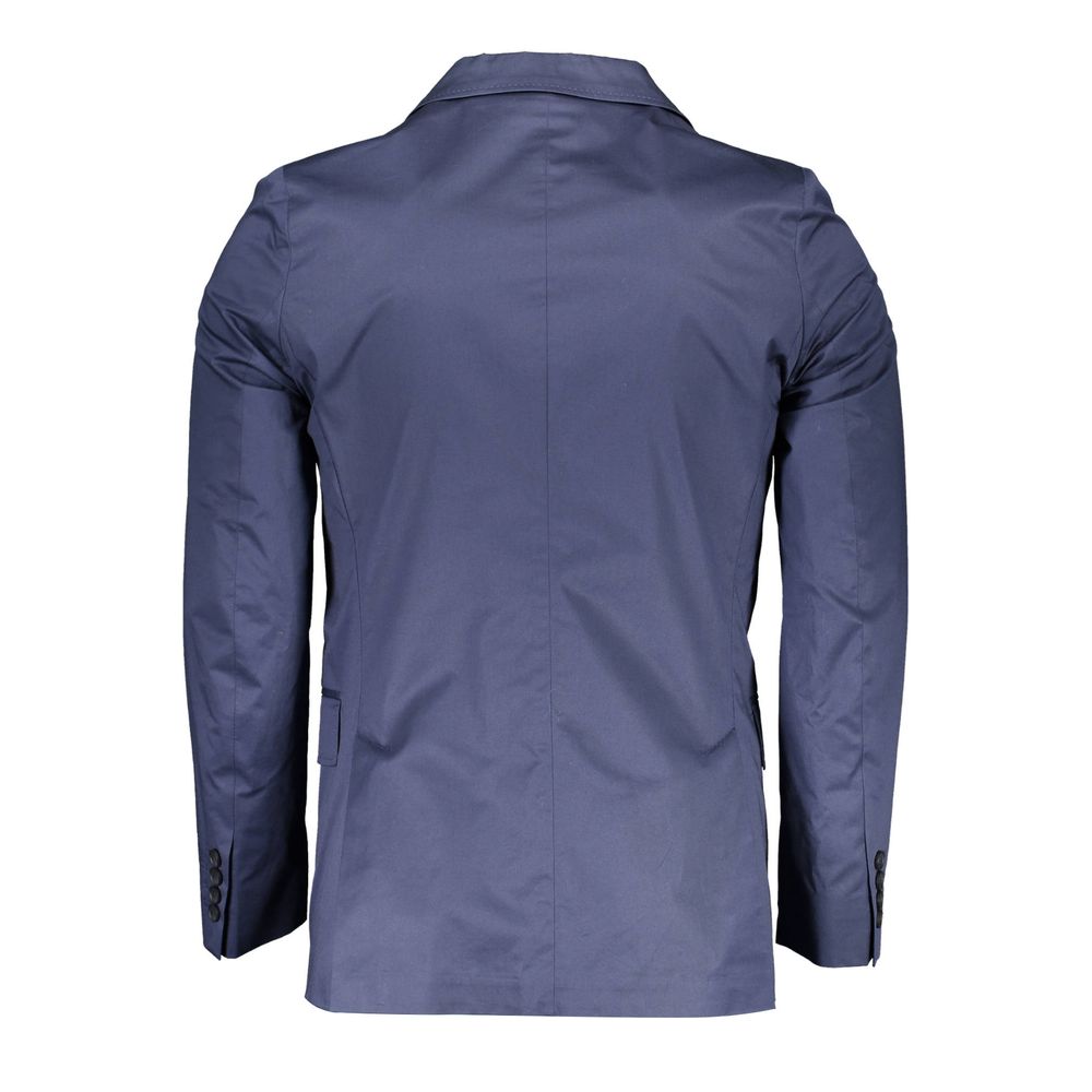 Gant Blue Cotton Jackets & Coat