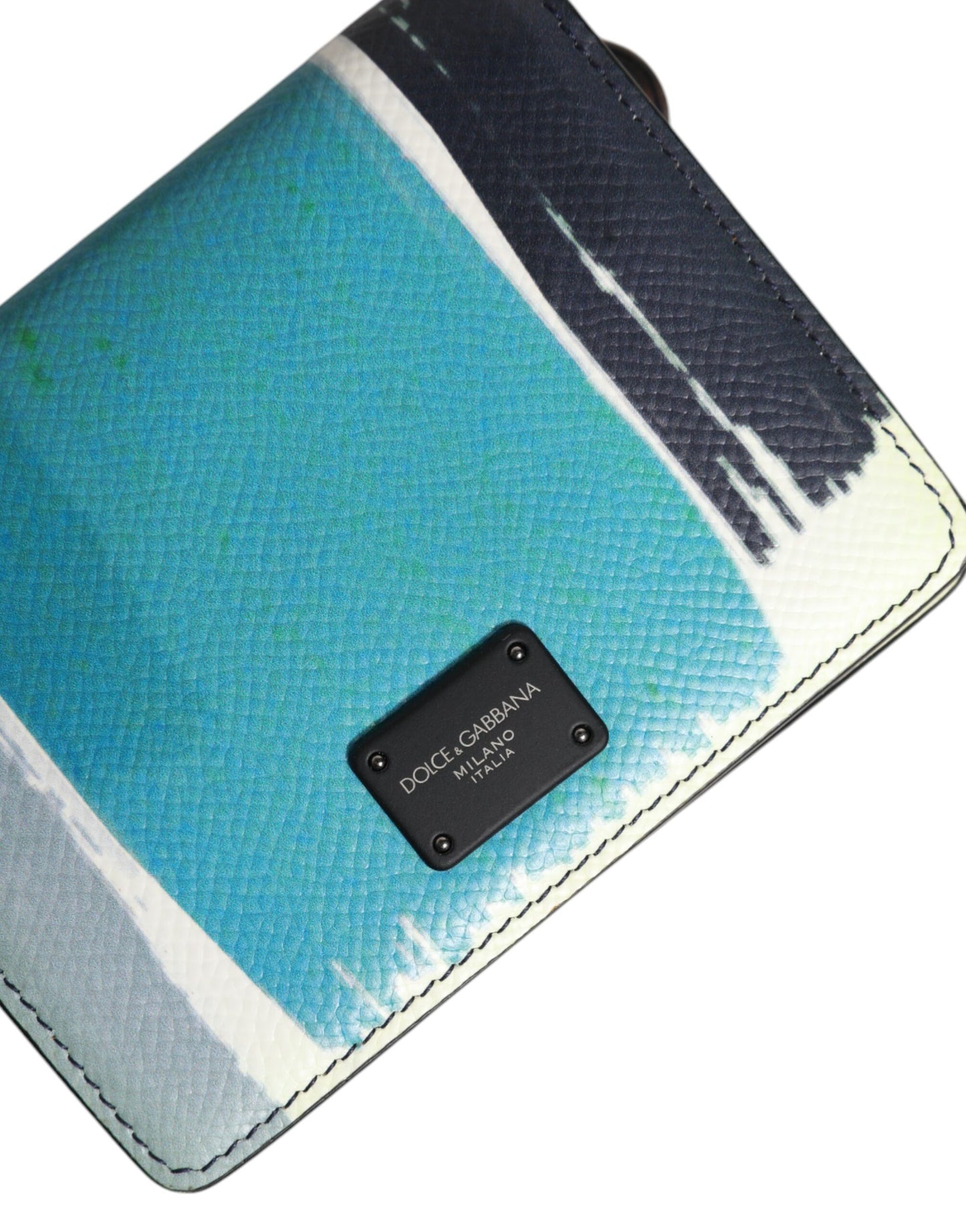 Dolce & Gabbana Multicolor Leather DG Logo Bifold Card Holder Wallet