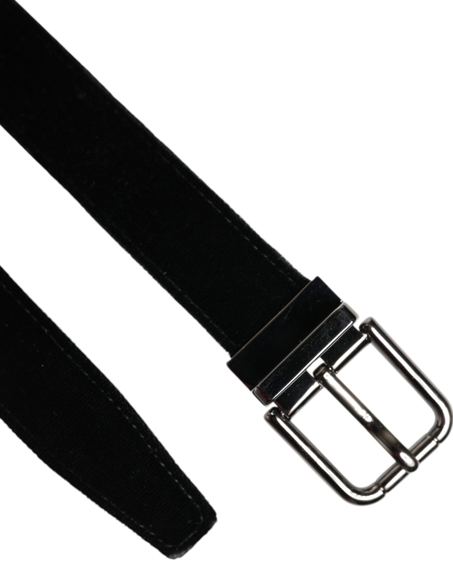 Dolce & Gabbana Black Leather Metal Buckle Classic Belt