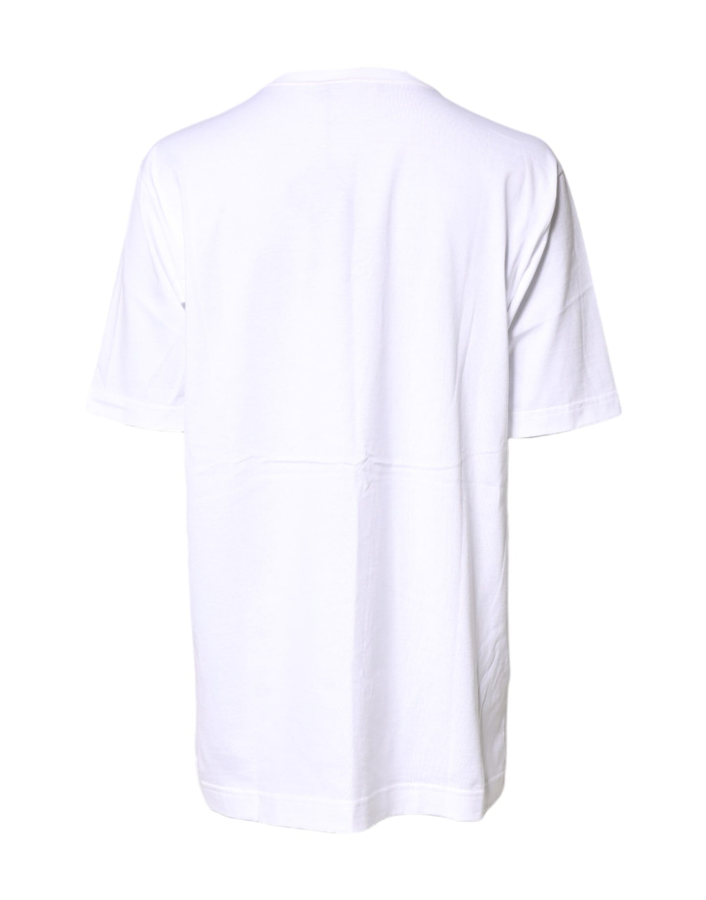 Dolce & Gabbana White #DGFamily Print Cotton Crew Neck T-shirt