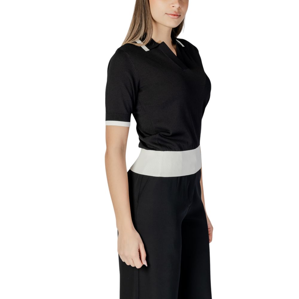 Liu Jo Black And White Viscose Tops & T-Shirt