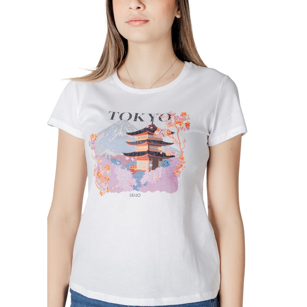 Liu Jo White Cotton Tops & T-Shirt