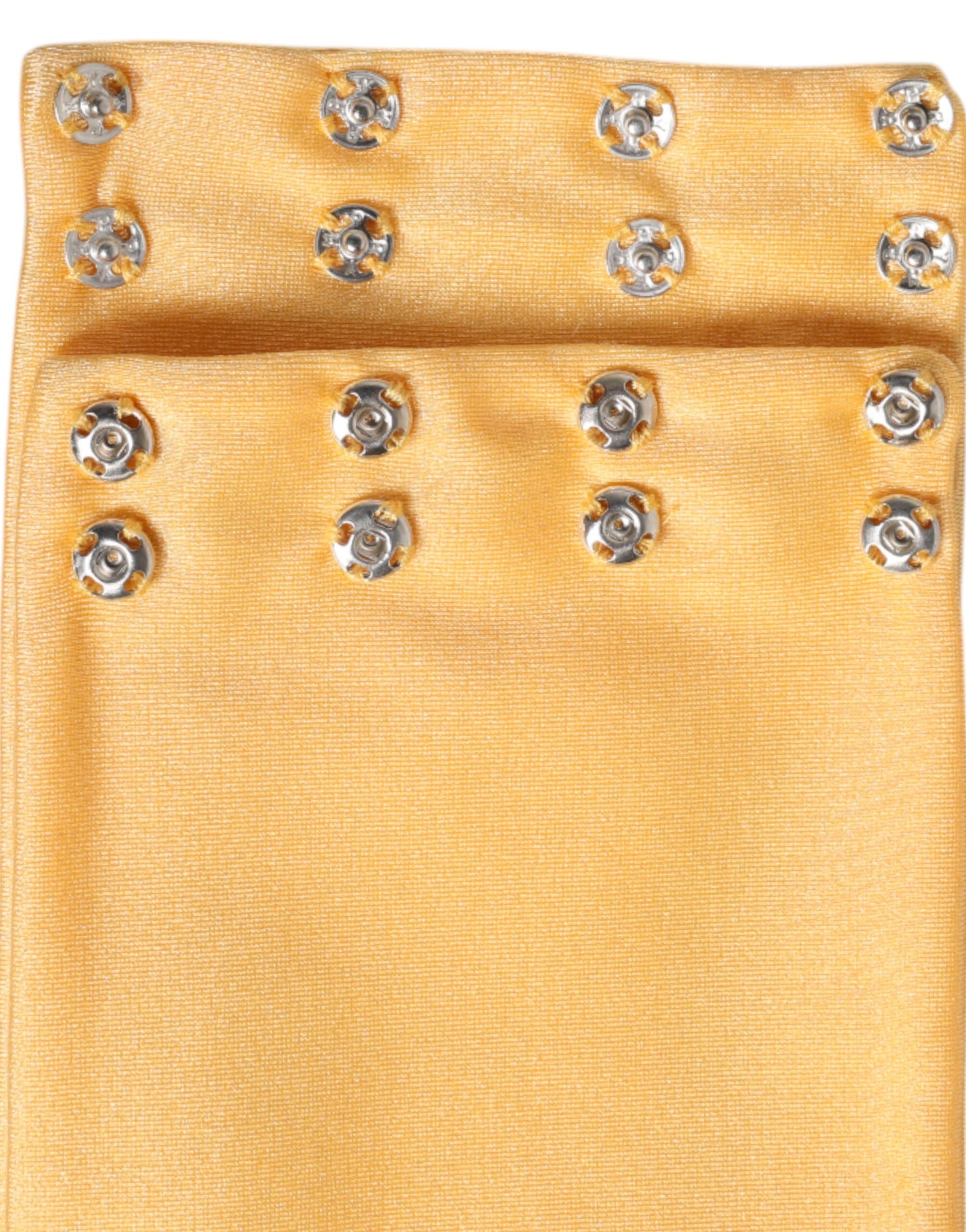 Dolce & Gabbana Yellow Nylon Stretch Women Neck Warmer Scarf