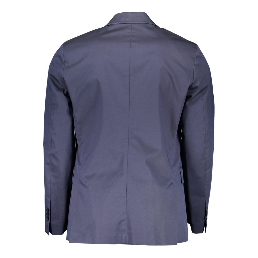 Gant Blue Cotton Jackets & Coat