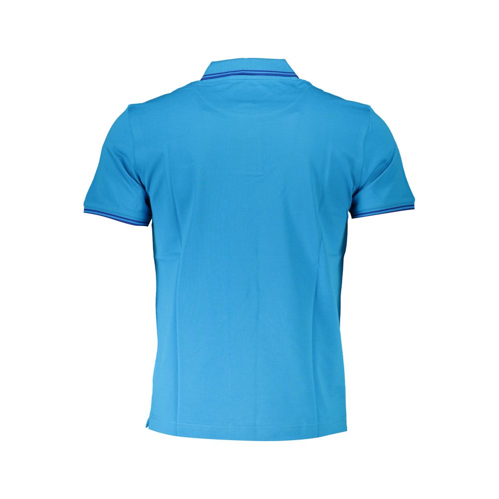 Harmont & Blaine Light Blue Cotton Men Polo Shirt