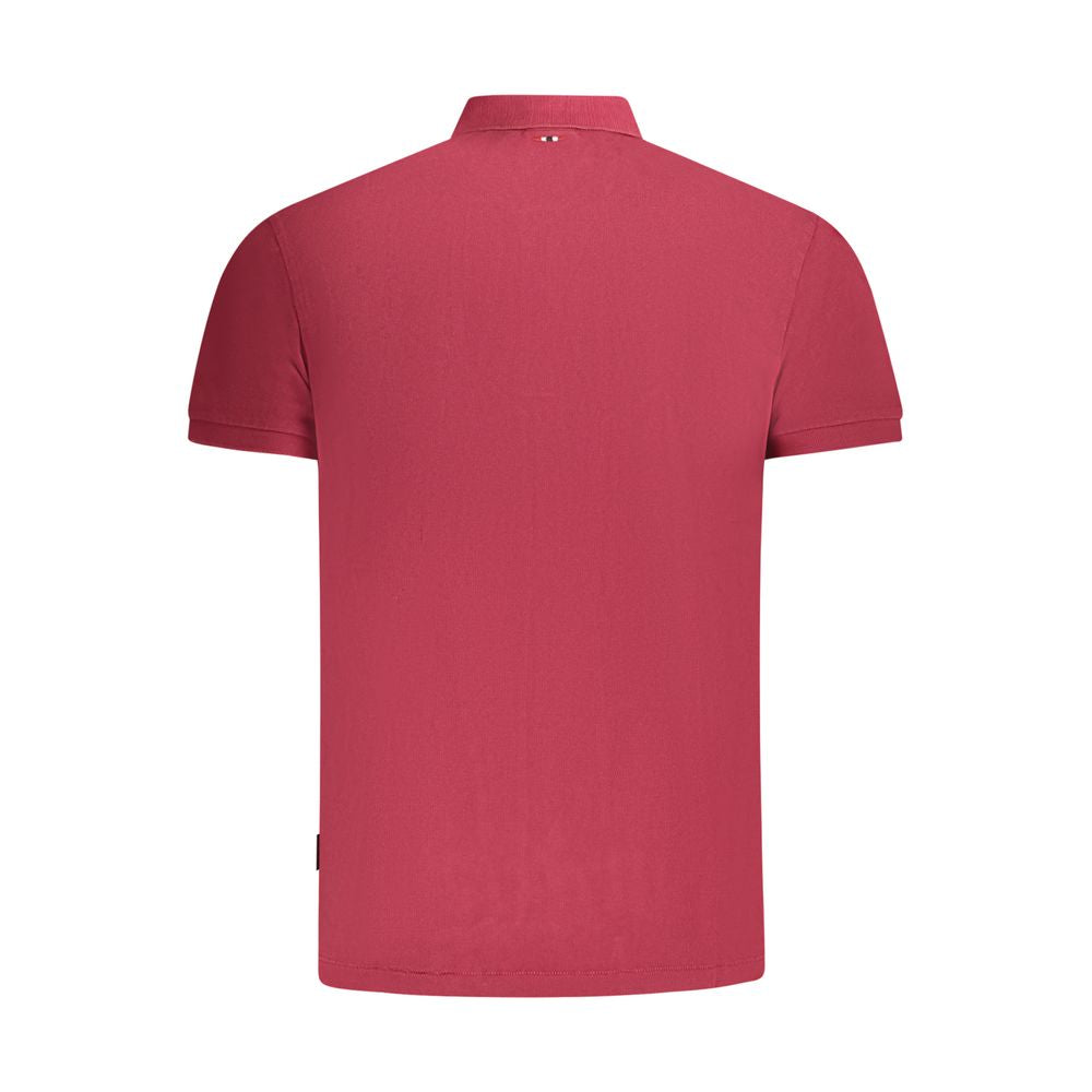 Napapijri Red Cotton Polo Shirt