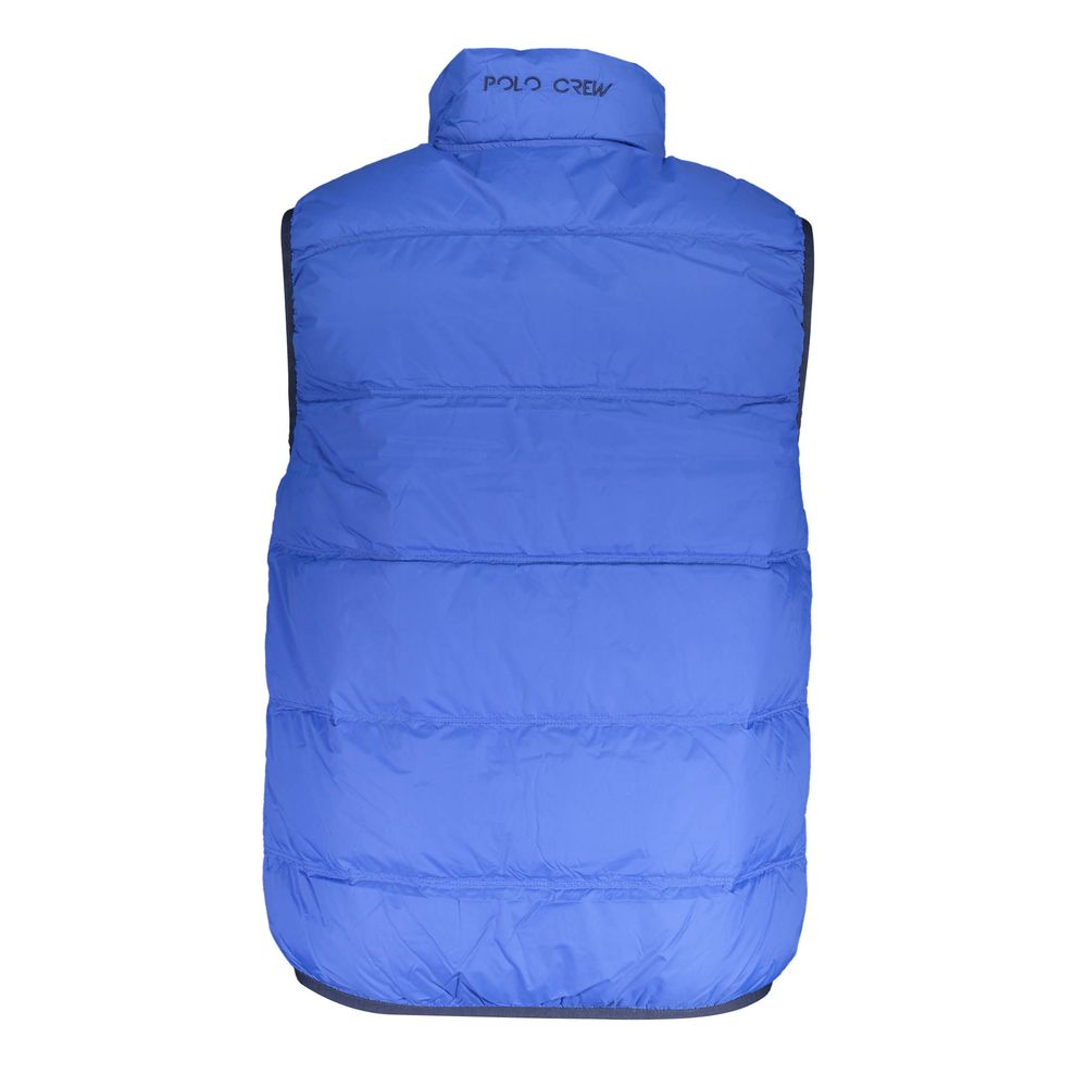 La Martina Blue Polyamide Sleveless Jacket