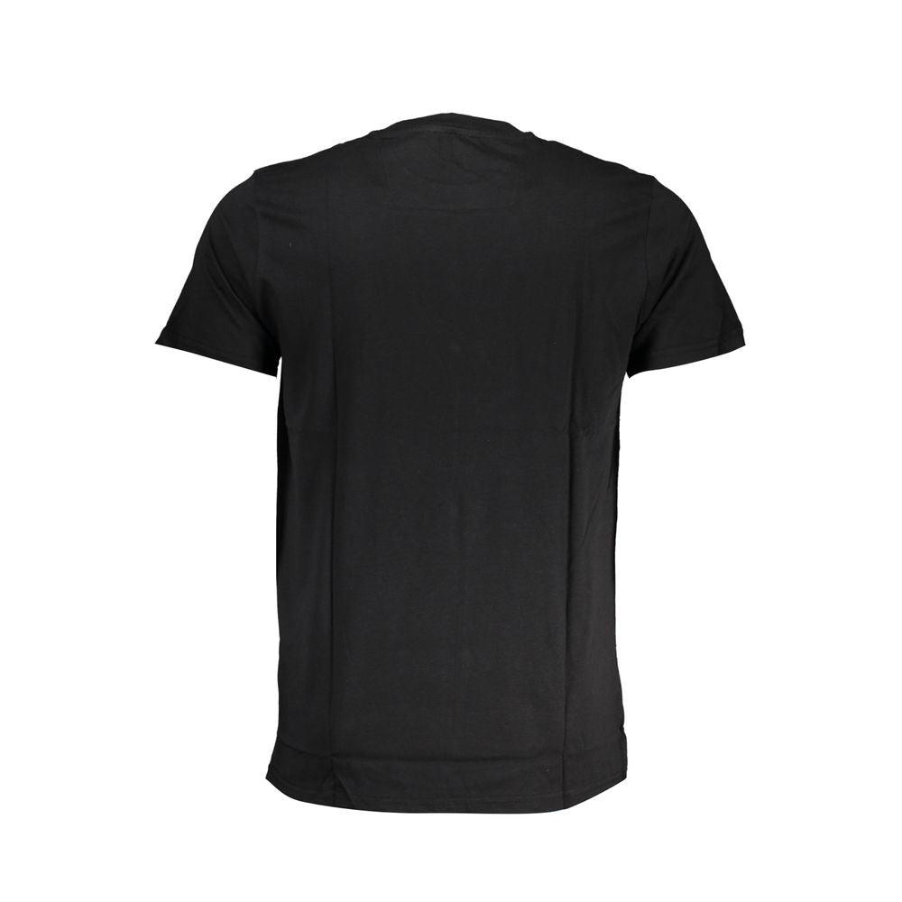 Cavalli Class Nero Cotton Men T-Shirt