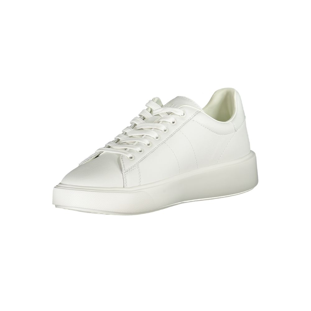 Blauer White Polyester Sneaker