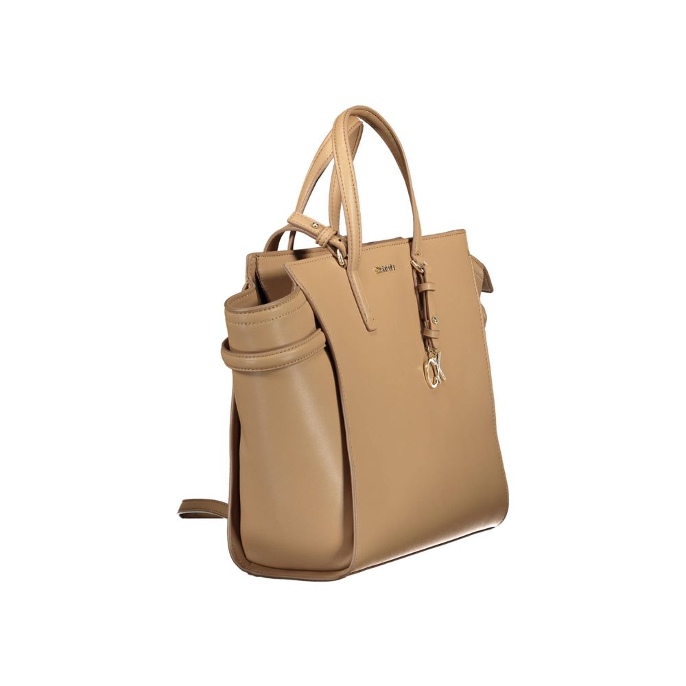 Calvin Klein Beige Polyester Handbag