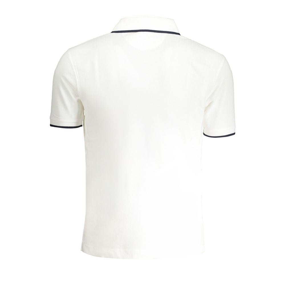 La Martina White Cotton Polo Shirt