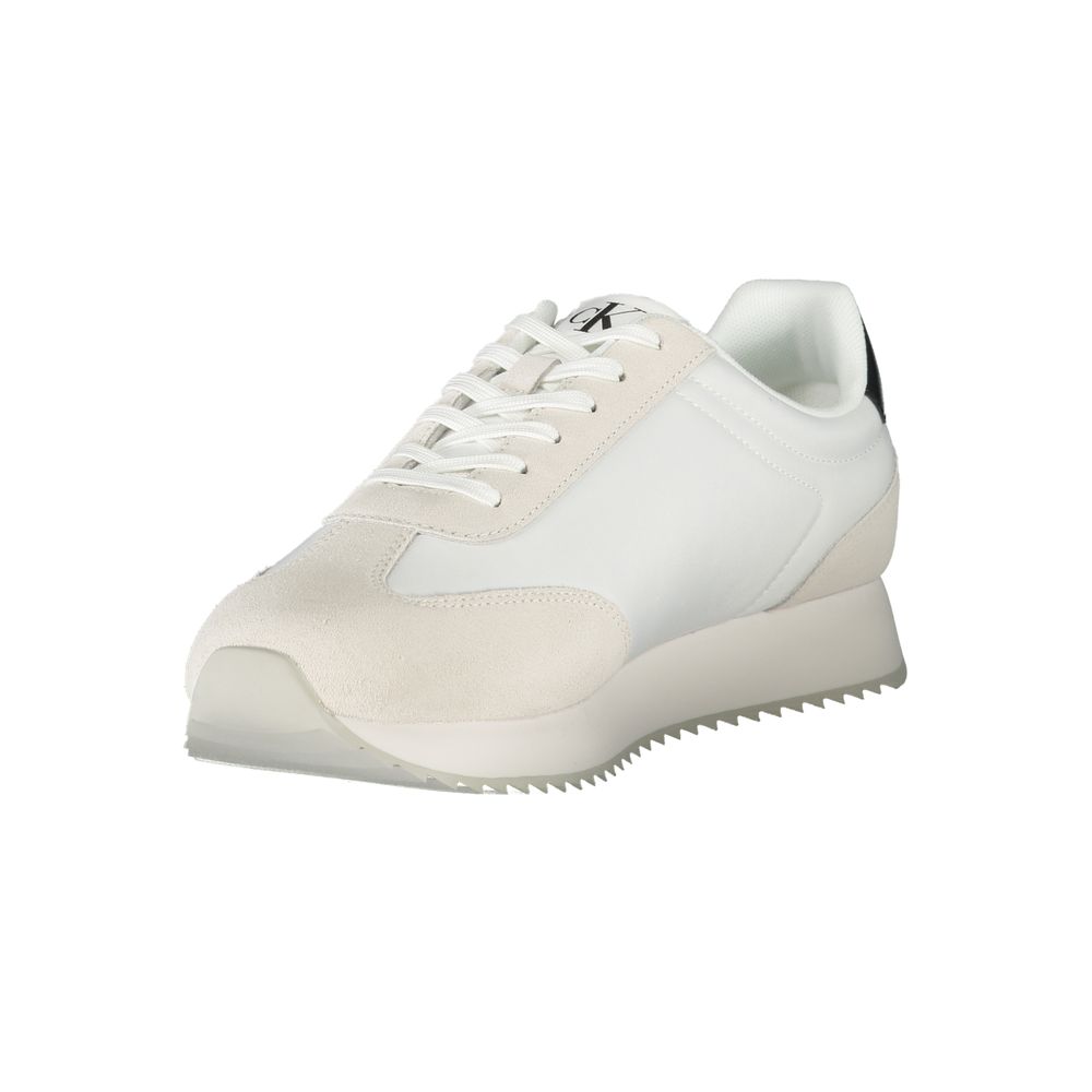 Calvin Klein White Polyester Sneaker