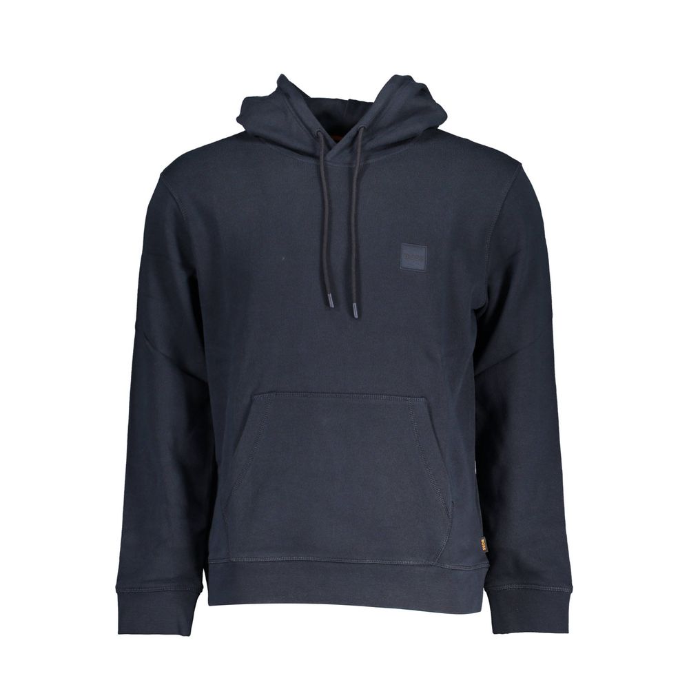 Hugo Boss Blue Cotton Men Sweater