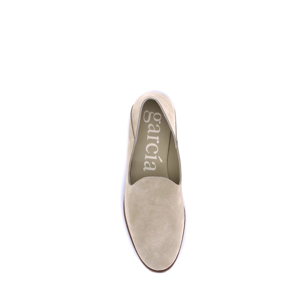 Pedro García Beige Calf Leather Bos Taurus Slip-On Loafers
