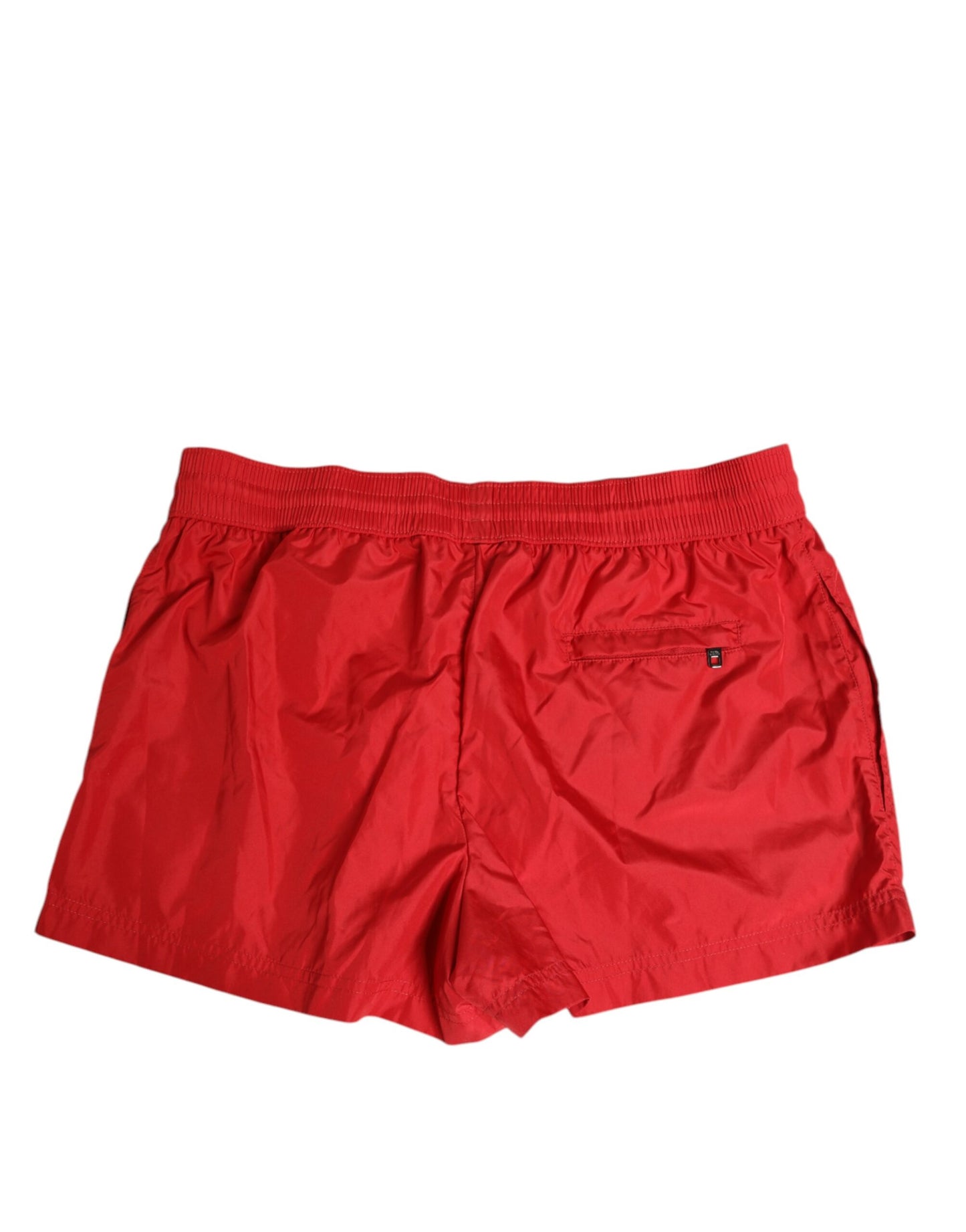 Dolce & Gabbana Red Drawstring Beachwear Men Shorts Swimwear